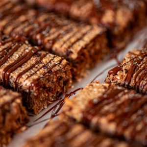 Healthy Oat Bars with Banana, Coconut and Chocolate