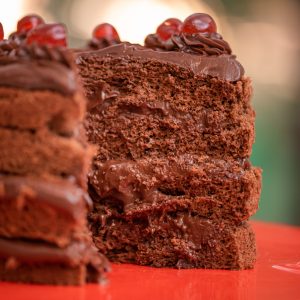 Easiest Chocolate Poke Cake