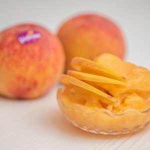 2-Ingredient Peach Sorbet