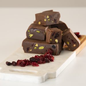 Two-Ingredient Milk Chocolate Fudge squares