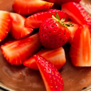 Chocolate Cream with Strawberries