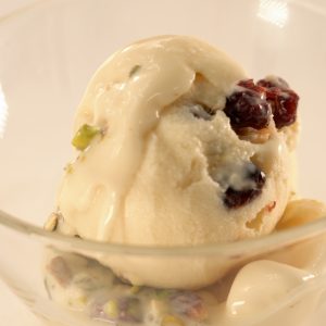 White Chocolate Ice Cream with Pistachio